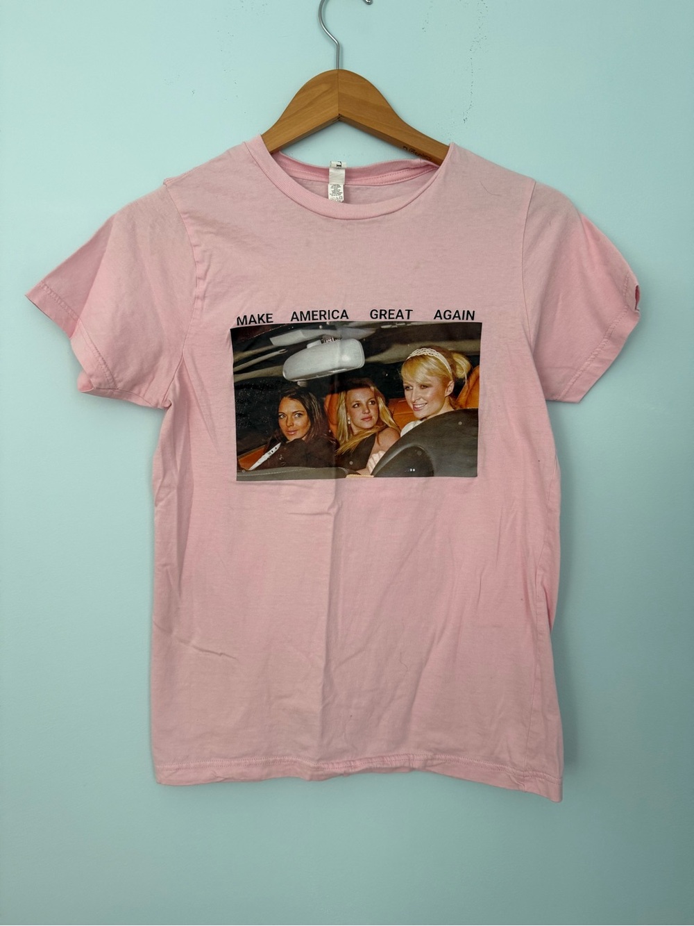 Millennial Edition Make America Great Again Pink Graphic Tee